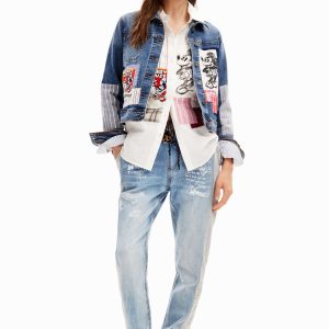 Denim joggingbroek Mickey Mouse - BLUE - XS