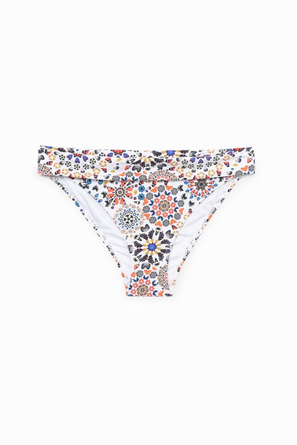 Bikinibroekje met omslag - WHITE - S