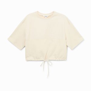 100% katoenen T-shirt met korte mouwen - WHITE - L
