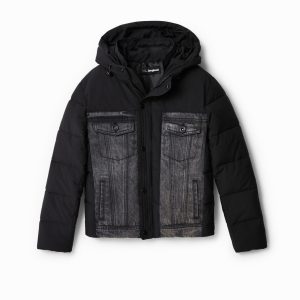 Hybride gewatteerd jack - BLACK - 11/12