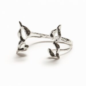 Verzilverde armband met vlinder Zalio - BLACK - U