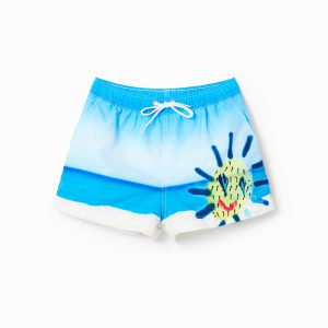 Zwembroek met strand - BLUE - S