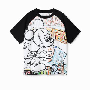 T-shirt met illustraties van Mickey Mouse - WHITE - 11/12