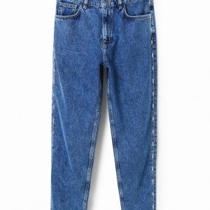 Mom jeans met stras - BLUE - 38