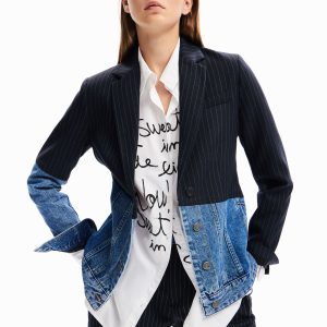 Hybride denim blazer - BLUE - 36