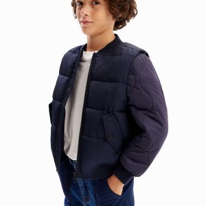Gewatteerd bomberjack - BLUE - 11/12