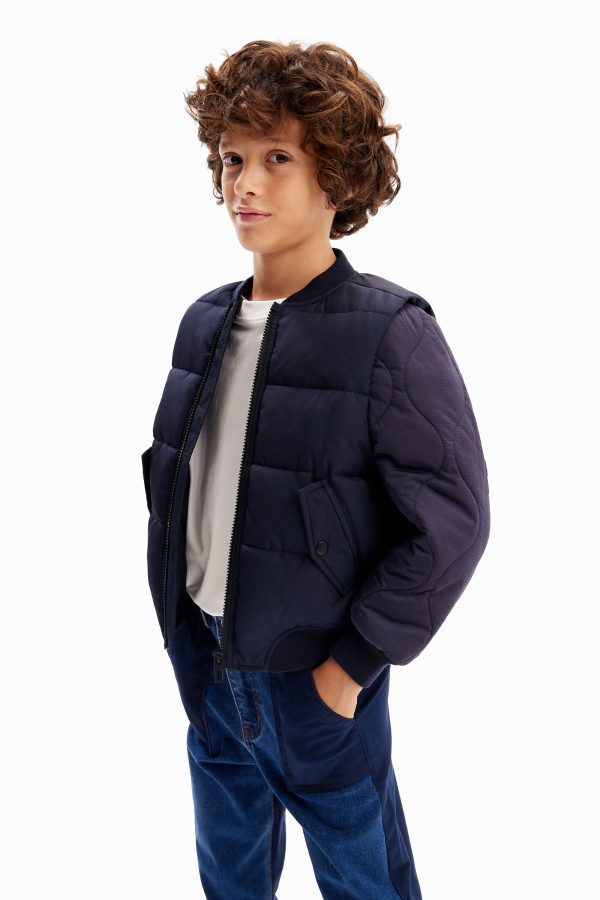 Gewatteerd bomberjack - BLUE - 11/12