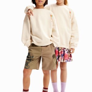 Sweatshirt illustratie palmboom - WHITE - S