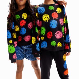 Oversized sweatshirt Smiley Originals ® - BLACK - S
