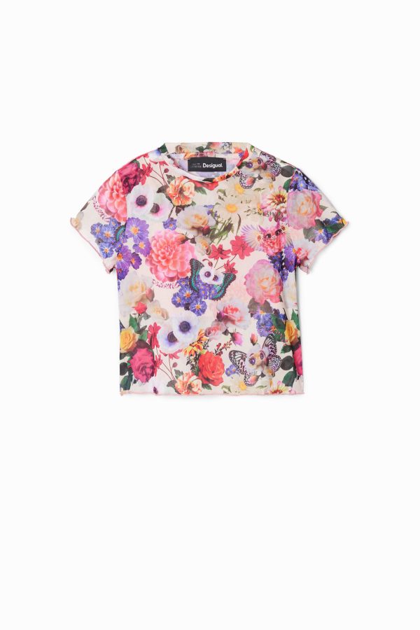 T-shirt tule fantasie - MATERIAL FINISHES - 3/4