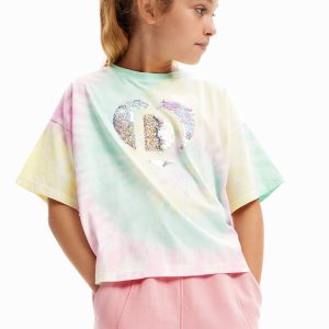 T-shirt tie-dye pailletten - MATERIAL FINISHES - 5/6