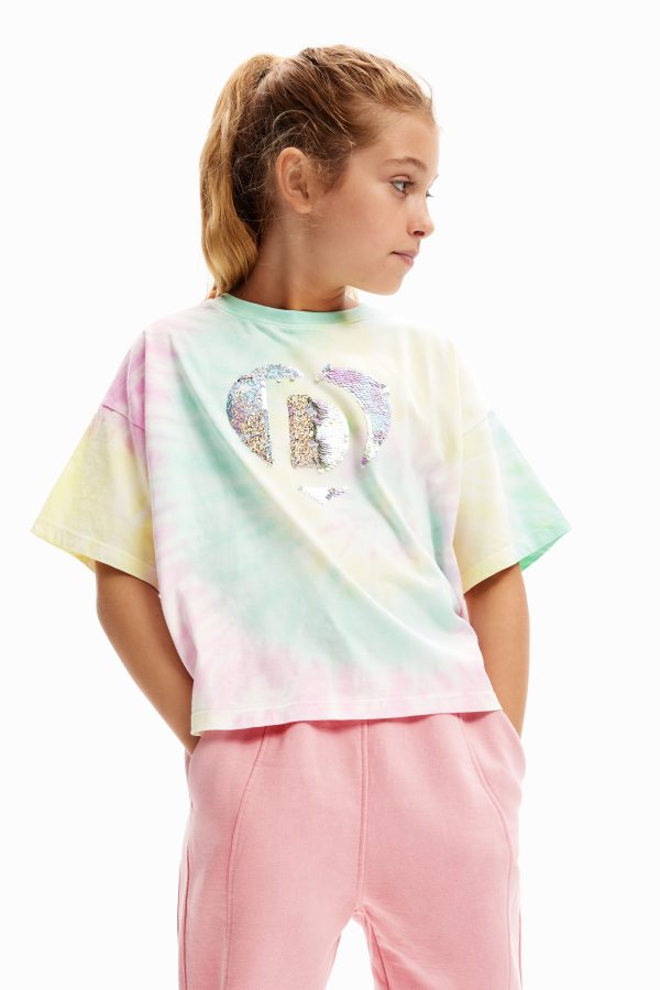 T-shirt tie-dye pailletten - MATERIAL FINISHES - 5/6