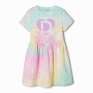 Gecombineerde jurk tie-dye - RED - 5/6