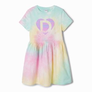 Gecombineerde jurk tie-dye - RED - 9/10