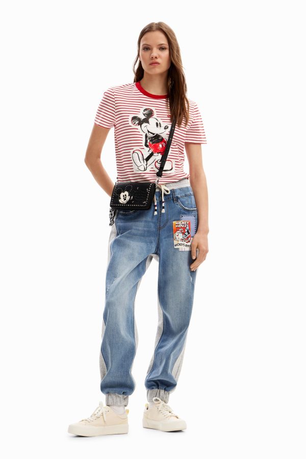 Denim joggingbroek Mickey Mouse - BLUE - L