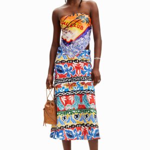 Etnische midirok Stella Jean - MATERIAL FINISHES - M