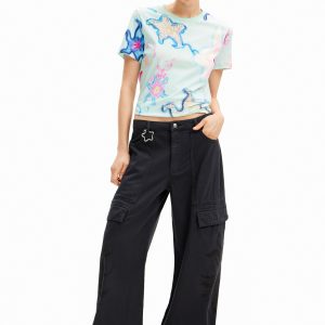 Cargobroek tribal bloemen Collina Strada - BLACK - L