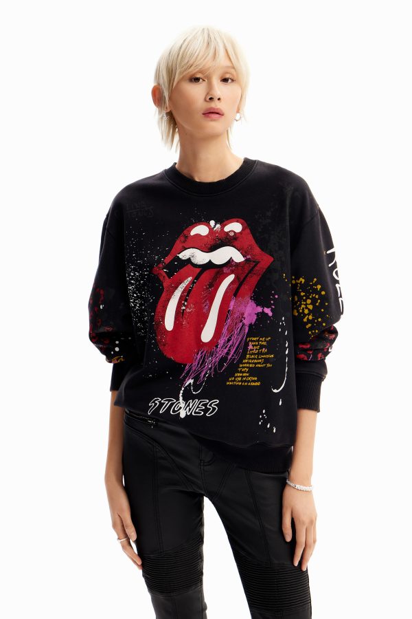 Sweatshirt splatter The Rolling Stones - BLACK - XXL