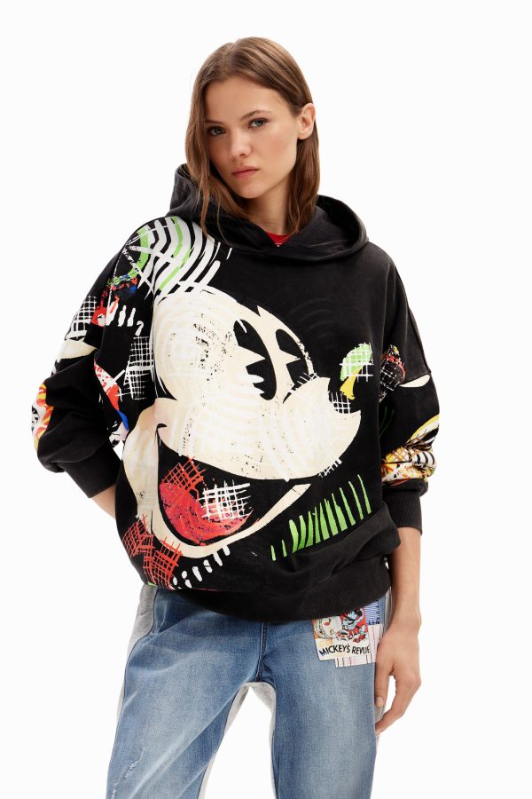 Oversized sweatshirt Mickey Mouse - BLACK - S