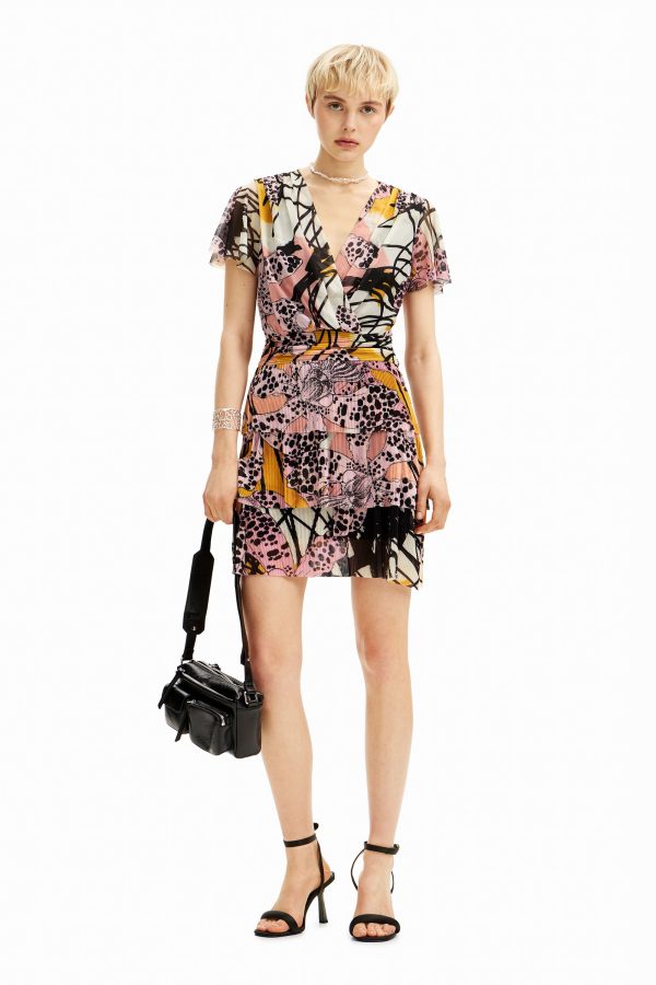Mini-jurk orchideeën M. Christian Lacroix - MATERIAL FINISHES - XL