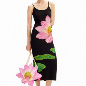 Lange jurk waterlelie Tyler McGillivary - BLACK - L
