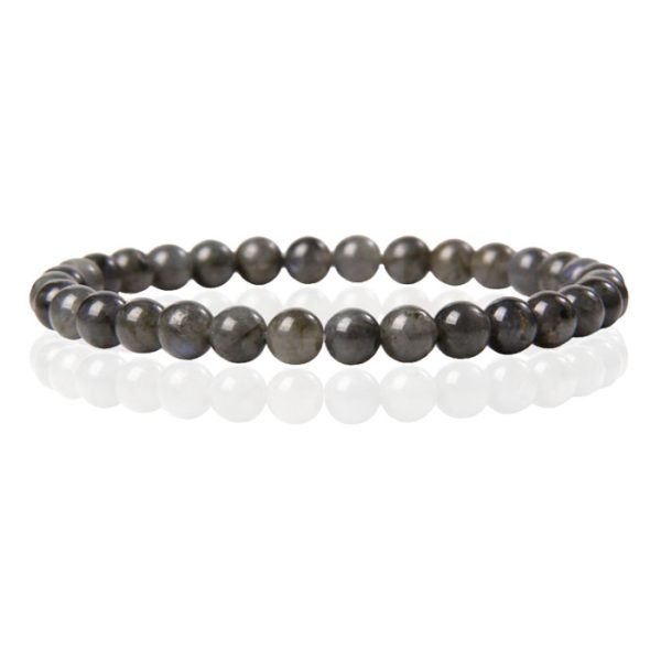 6mm Memphis Natuursteen Armband - Labradorite