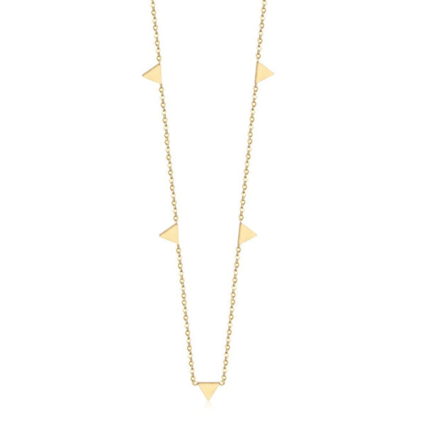 Cilla Jewels dames ketting Edelstaal Verguld Goudkleurig Driehoek