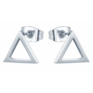 Cilla Jewels Stud oorbellen Verzilverd Triangle
