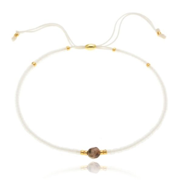 Deja Armband Miyuki Glas kralen - White