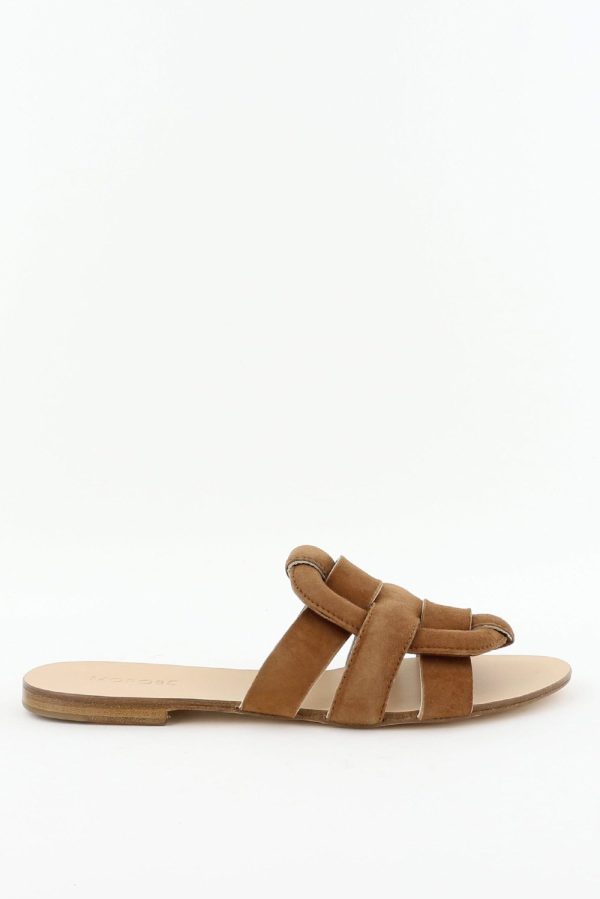 Morobe slippers Robien cognac