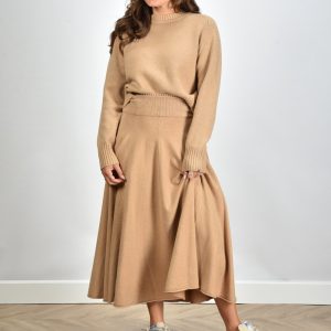 Extreme Cashmere rok Twirl camel