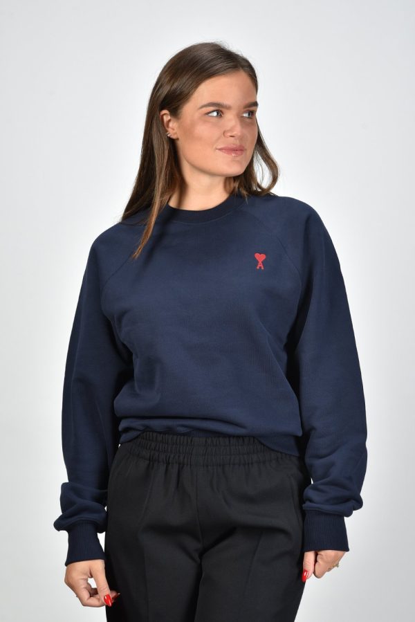 Ami Paris trui Ami De Coeur USW005.747 blauw