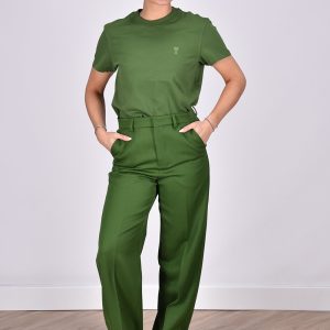 Ami Paris broek Wide Fit FTR423.WV0004 groen