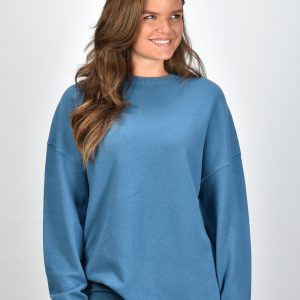 Extreme Cashmere trui Crew Hop 053 agua