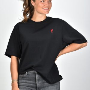 Ami Paris t-shirt Red Ami De Coeur BFUTS005.726 zwart