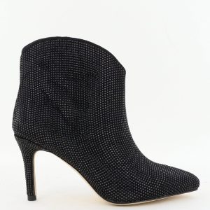Toral enkellaarsjes TL-12636 Crystals zwart