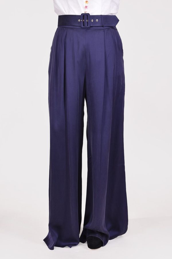 Zimmermann broek Silk Wide Leg 5676PRHIG blauw