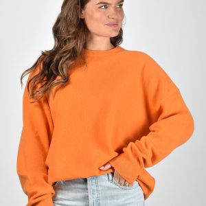 Extreme Cashmere trui Crew Hop 53 carrot