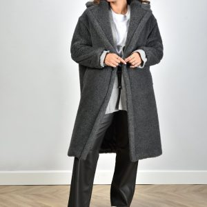 Max Mara jas Teddy1 grijs