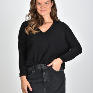 Les Tricots de Lea trui Monjakoe 33232 zwart