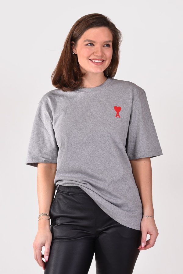 Ami Paris t-shirt Tonal ADC UTS004.726 grijs