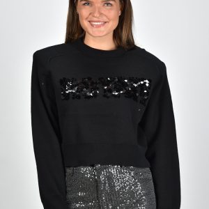 Rotate trui Sequin Logo 111681100 zwart