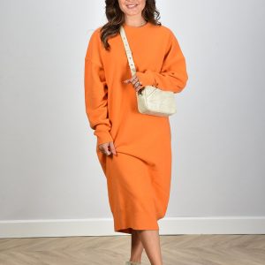 Extreme Cashmere jurk Crew Dress Short 251 carrot