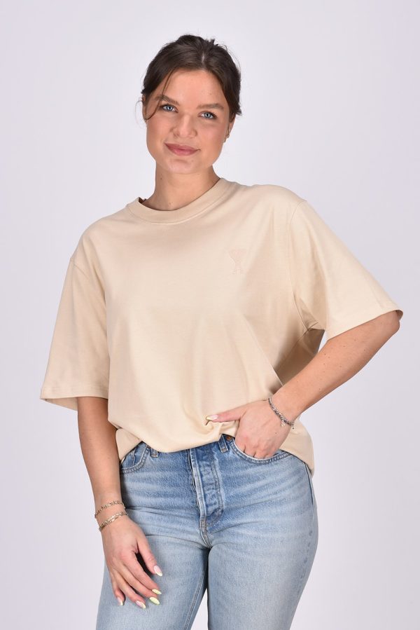 Ami Paris t-shirt Tonal ADC UTS004.726 creme