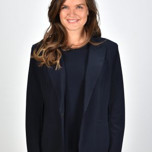 Norma Kamali blazer Single Breasted Bonded KK3264PL001012 blauw