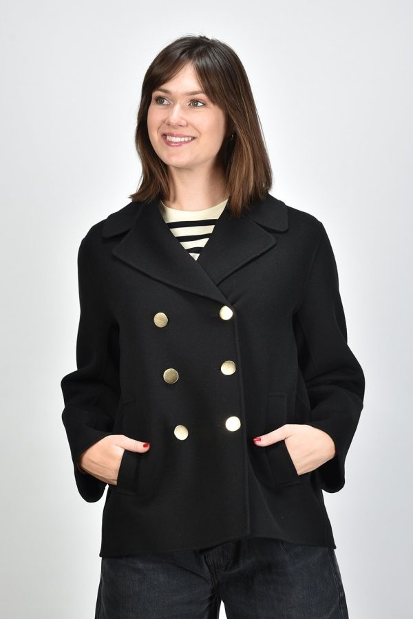 S Max Mara jas Margot 013 zwart