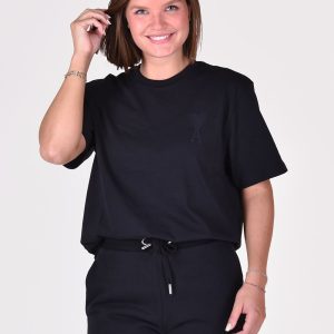 Ami Paris t-shirt Tonal Big ADC UTS002.726 zwart