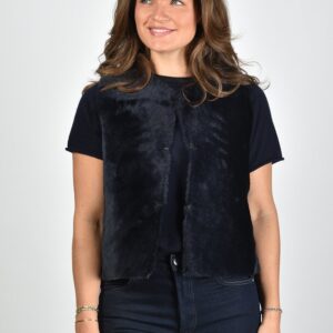 Suite 22 gilet Vondel Short blauw