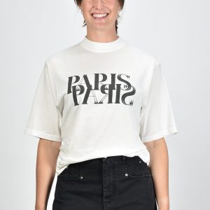 Anine Bing t-shirt Avi A-08-2261-112B wit