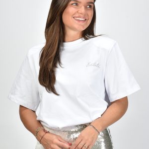 Rotate t-shirt Boxy Logo 112095400 wit